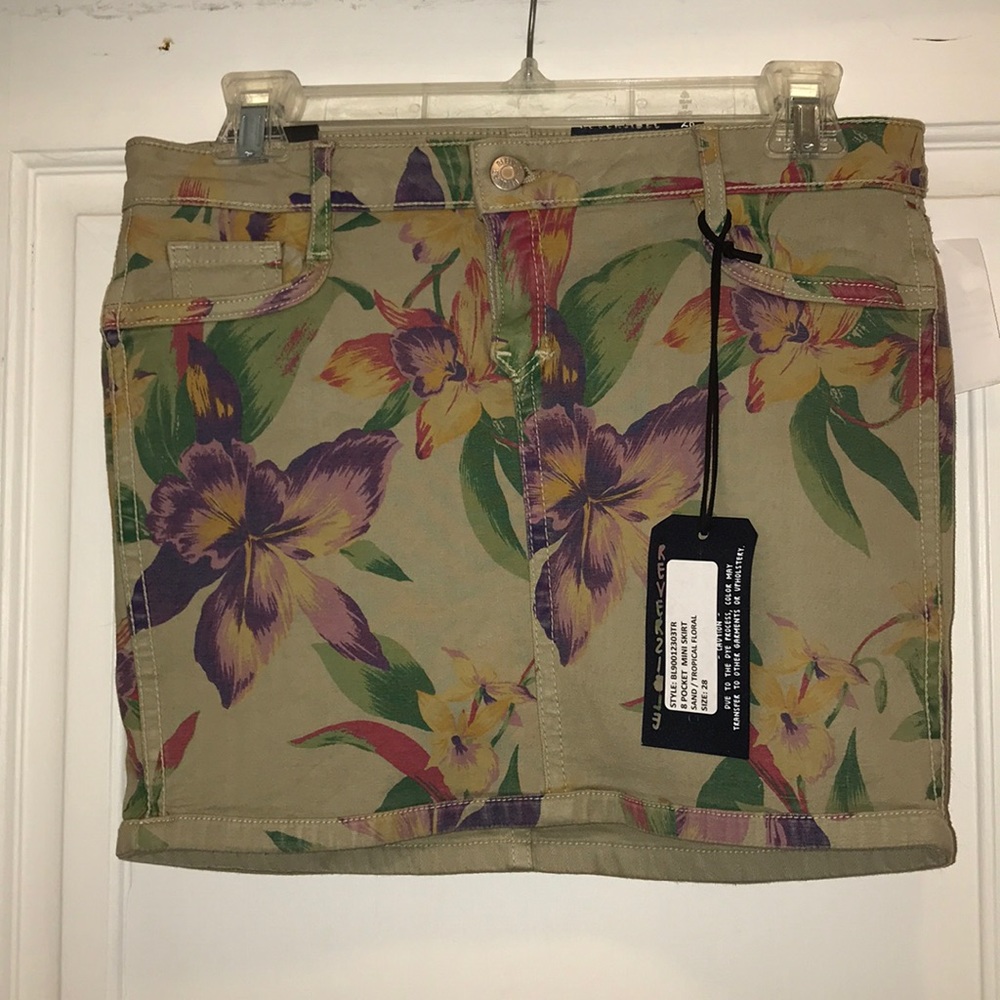 BleuLab floral reversible mini skirt